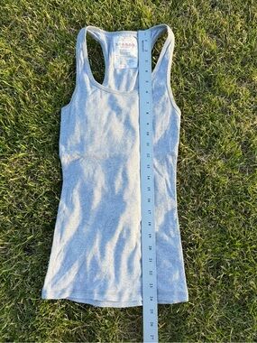 Zenana Outfitters Light Gray Racerback Tank
